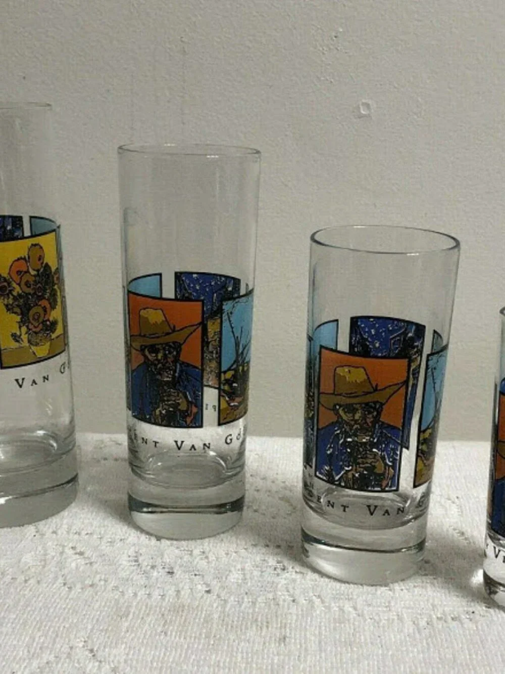 Spirits by Vincent Van Gogh - set of 4 shot bar glasses
